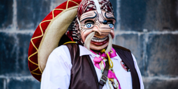 Person wearing mask