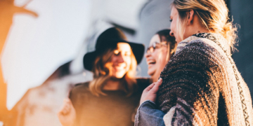 Women laughing