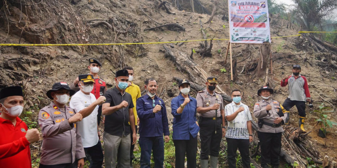 Pemkab Dharmasraya Perketat Pengawasan Bekas Karhutla di Kawasan Hutan (Dok. Pemkab Dharmasraya)