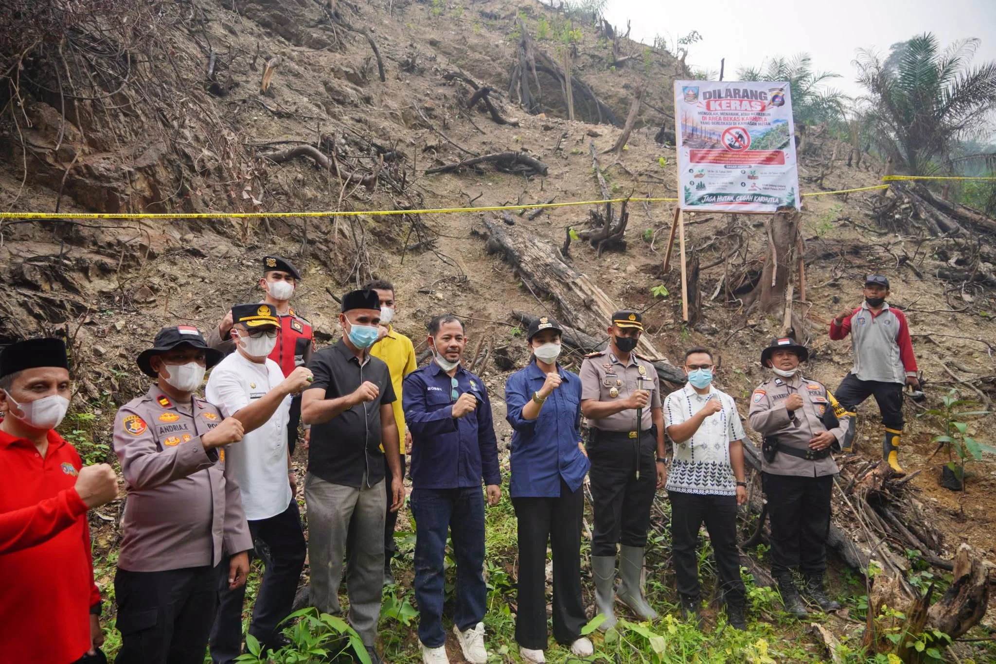 Pemkab Dharmasraya Perketat Pengawasan Bekas Karhutla di Kawasan Hutan (Dok. Pemkab Dharmasraya)